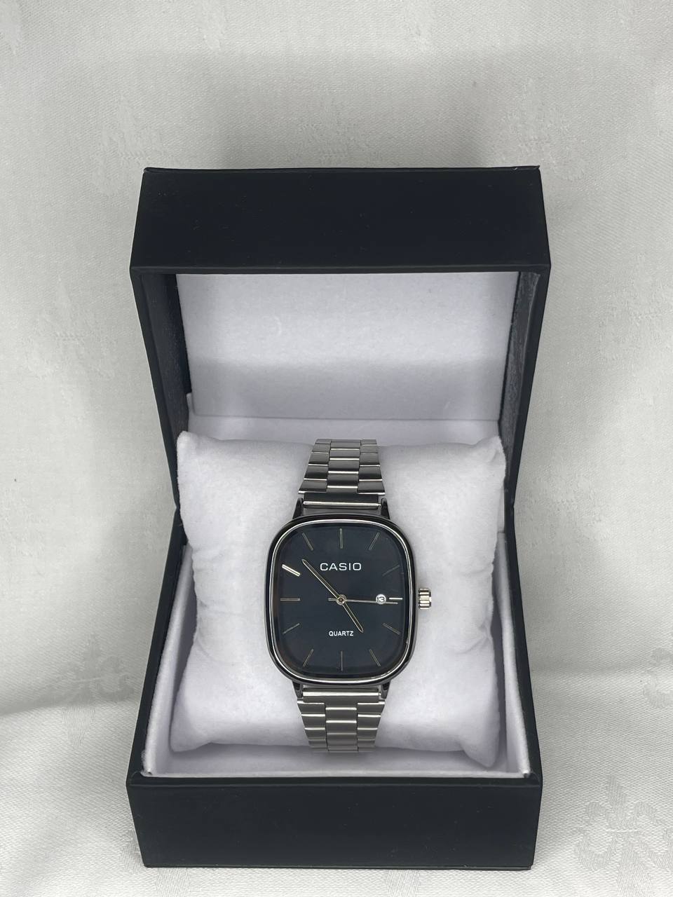 CASIO HOMMES CARRÉ ACIER