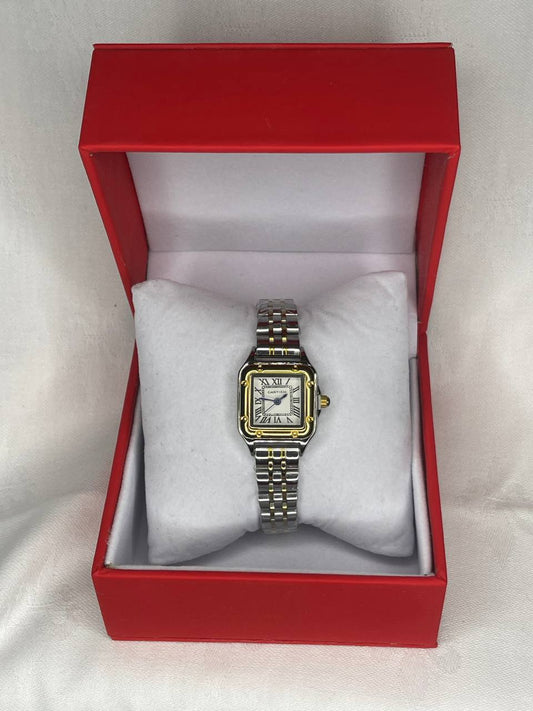 cartier femme acier et gold